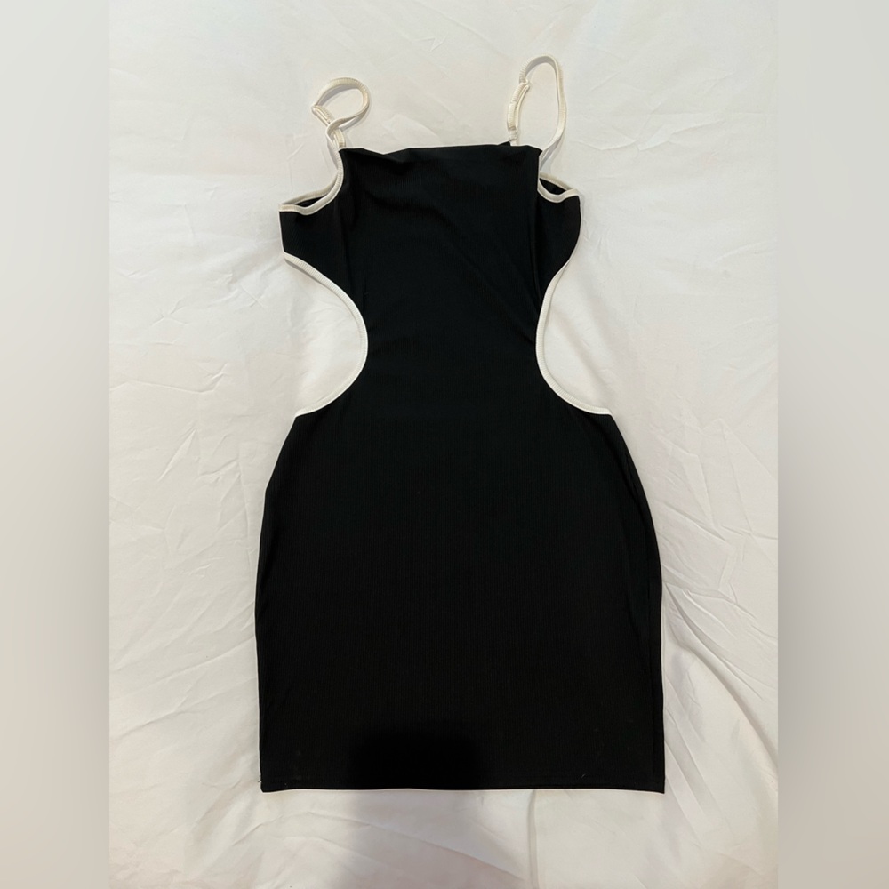 SHEIN Black and White Mini Dress